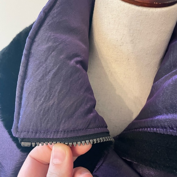 NILS Vintage Iridescent Metallic Purple Cropped Ski Jacket - Picture 3 of 16